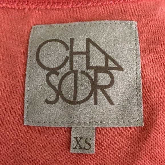 Chaser Dolman Burnout Oversized Tee in Coral - XS - Picture 4 of 6